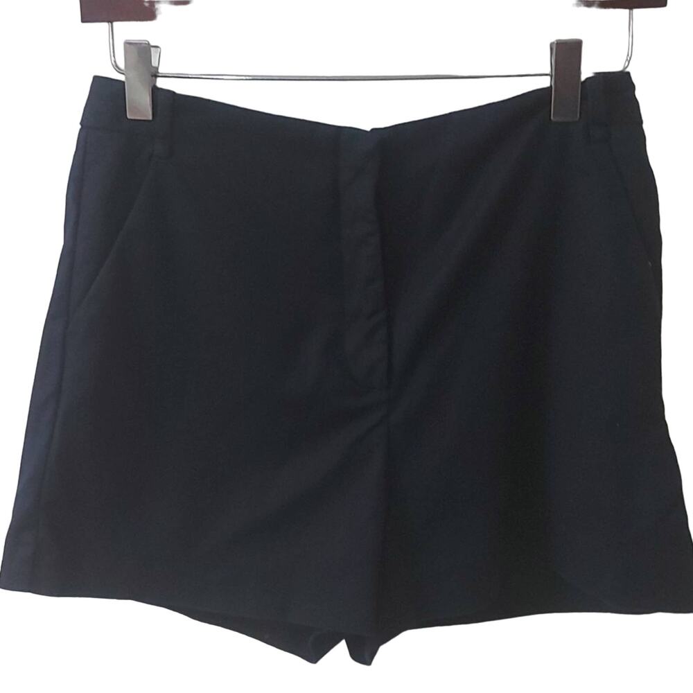 Zara Basic Navy Short M Classic Preppy Nautical Academia Minimalist Slow Fashion